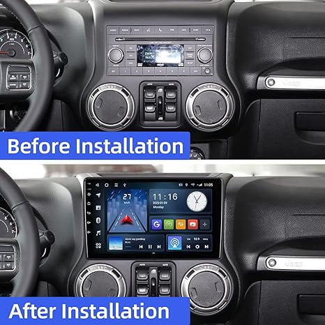 2+32G 10.1-Inch Android 10 Car Stereo for Jeep Grand Cherokee Wrangler/Unlimited Dodge Charger Ram