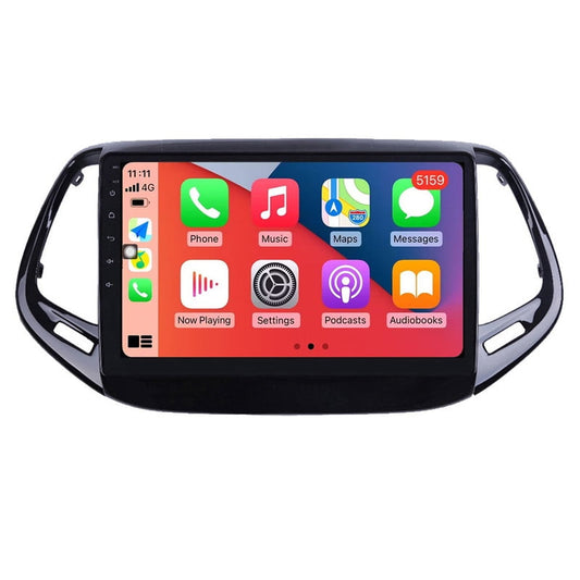 RoverOne 4+64GB Car Stereo CarPlay GPS Navigation Bluetooth for Jeep Compass 2 MP 2016-2018 Android Touch Screen Player