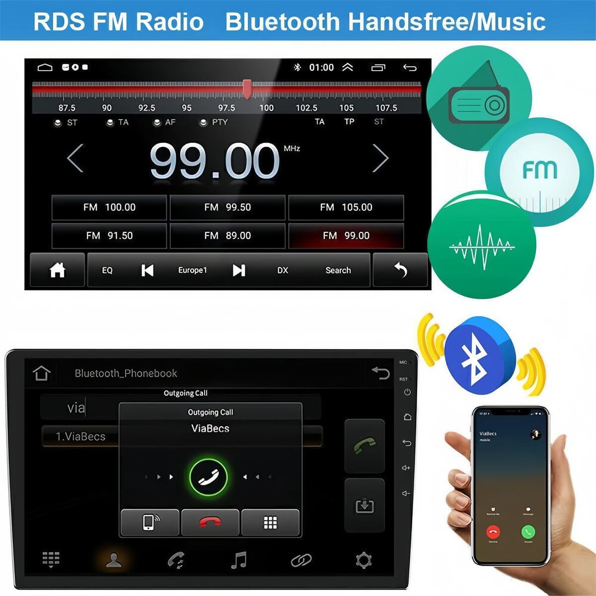 Guwzn Car Stereo Radio for Jeep Grand Cherokee 2014-2022 10" Touchscreen 2+32G Vehicle GPS Navigation Wireless CarPlay Android Auto