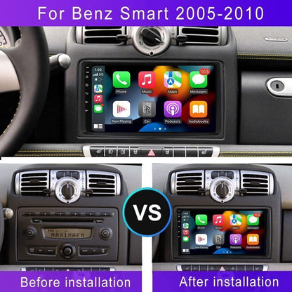 Mercedes-Benz Android Head Unit    IKASEFU Car Stereo Radio for Benz Smart Fortwo 2005-2010, 9 Inch GPS Navi Wireless CarPlay Android Auto Head Unit IPS Touch Screen FM AM RDS DSP