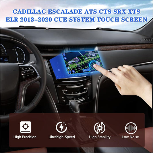 Fit Cadillac CUE System Touch Screen Navigation Radio New OEM Replacement Compatible with Cadillac ATS CTS SRX XTS ELR 2013-2020(Only with 2 Heated Seat Option)