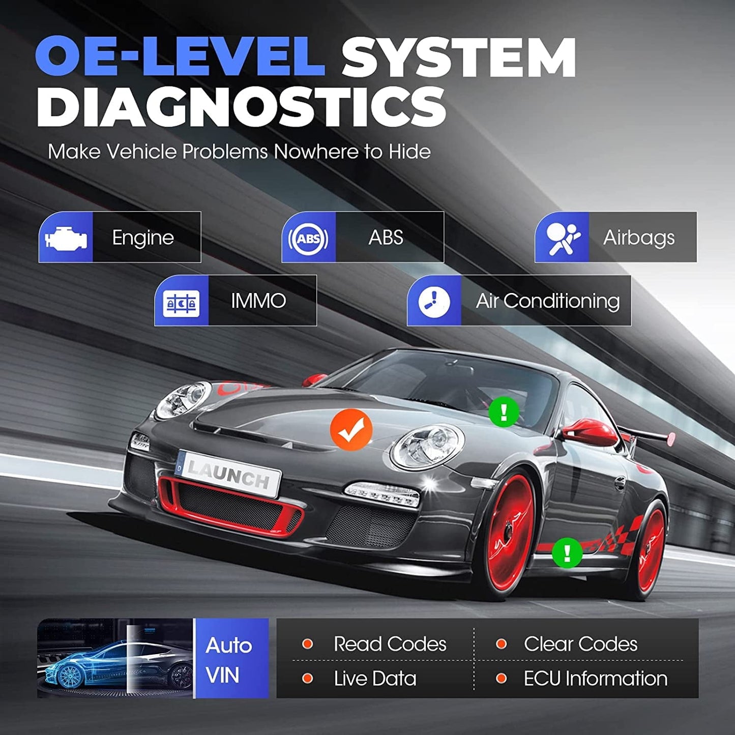 LAUNCH Scanner X431 CRP919X Car Diagnostic Scan Tool OBD2 Scanner , 31+ Service, Active Test, CAN FD/DoIP Upgraded of CRP909X Car Scanner Diagnostics