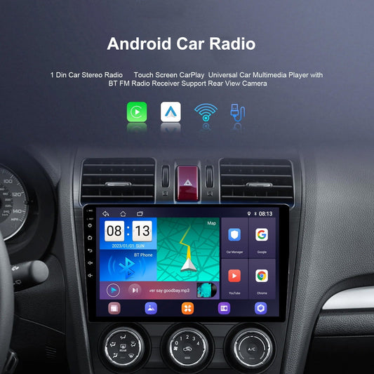 1 Din 2+32GB Android Car Radio Multimedia Video Player Universal Stereo Radio GPS For Volkswagen Nissan Hyundai Kia Toyota