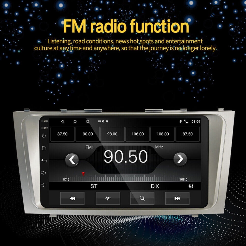 Toyota Android Head Unit   iSpchen Car Radio Stereo for Toyota Camry 2007-2011, 9" Touchscreen Android 13 Support Carplay Android Auto Navigation Bluetooth Radio Video Mirror Link Steering Wheel Control 2GRAM+32GROM,Black