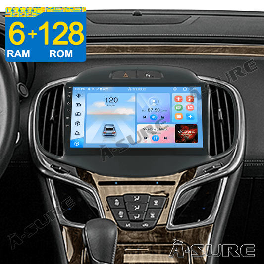 10.1" Android 13 Car Stereo Radio 6+128GB for Buick LaCrosse Allure 2014-2016 Wireless CarPlay GPS Navi 4G LTE WiFi Bluetooth DSP SWC USB