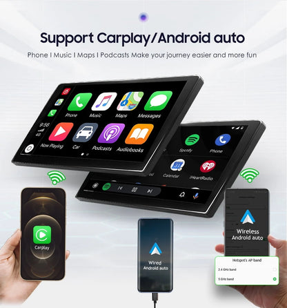 Wave Wholesale — 10.1" Android 12 Carplay — Carplay — detail close-up