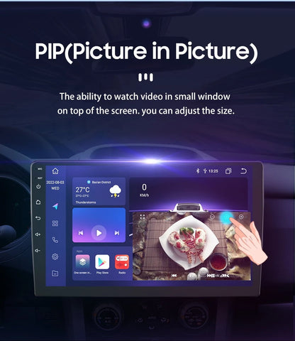 Wave Wholesale — 10.1" Android 12 Carplay — Wifi — size and scale view