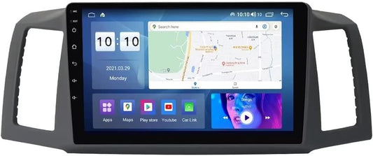 10" Car Radio Stereo for 2004 2005 2006 2007 Jeep Grand Cherokee Dash Kit, 4+64GB 8-Core Android11 GPS Navigation Multimedia Player with Car-play Android Auto
