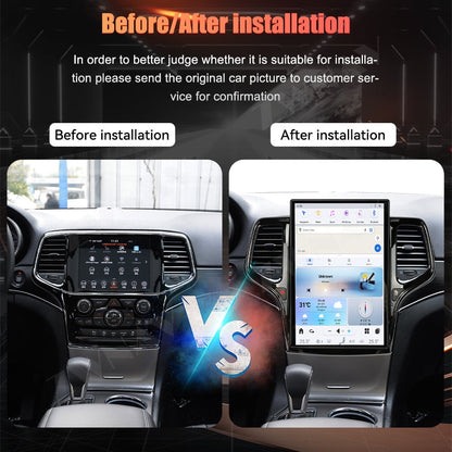 For Jeep Grand Cherokee 2014-2021 Car GPS Navi,Multimedia Player Radio,Android 14.4 Inch Screen Head Unit