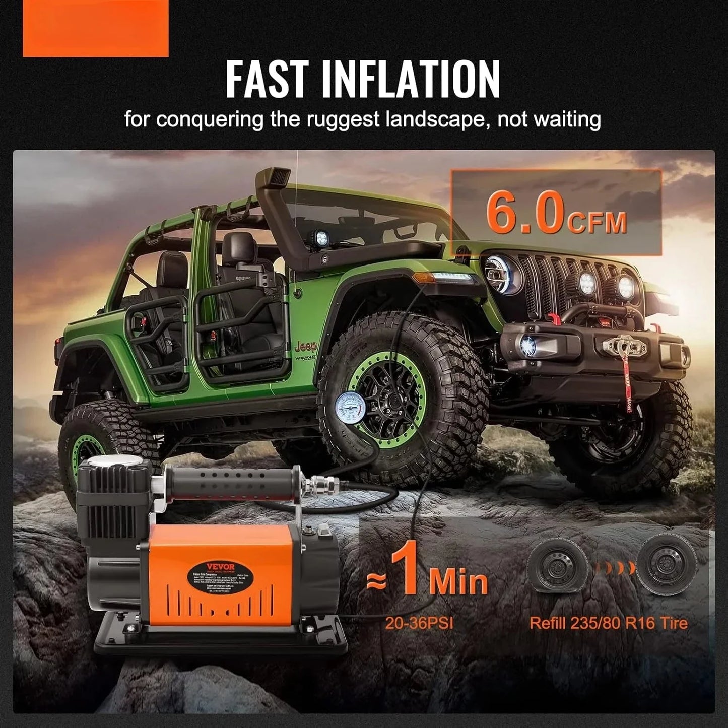 OmniPure — 12V Air Compressor Heavy — Air — alternate angle view