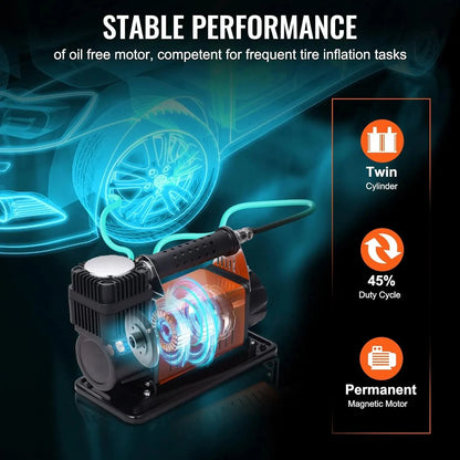 OmniPure — 12V Air Compressor Heavy — Compressor — detail close-up