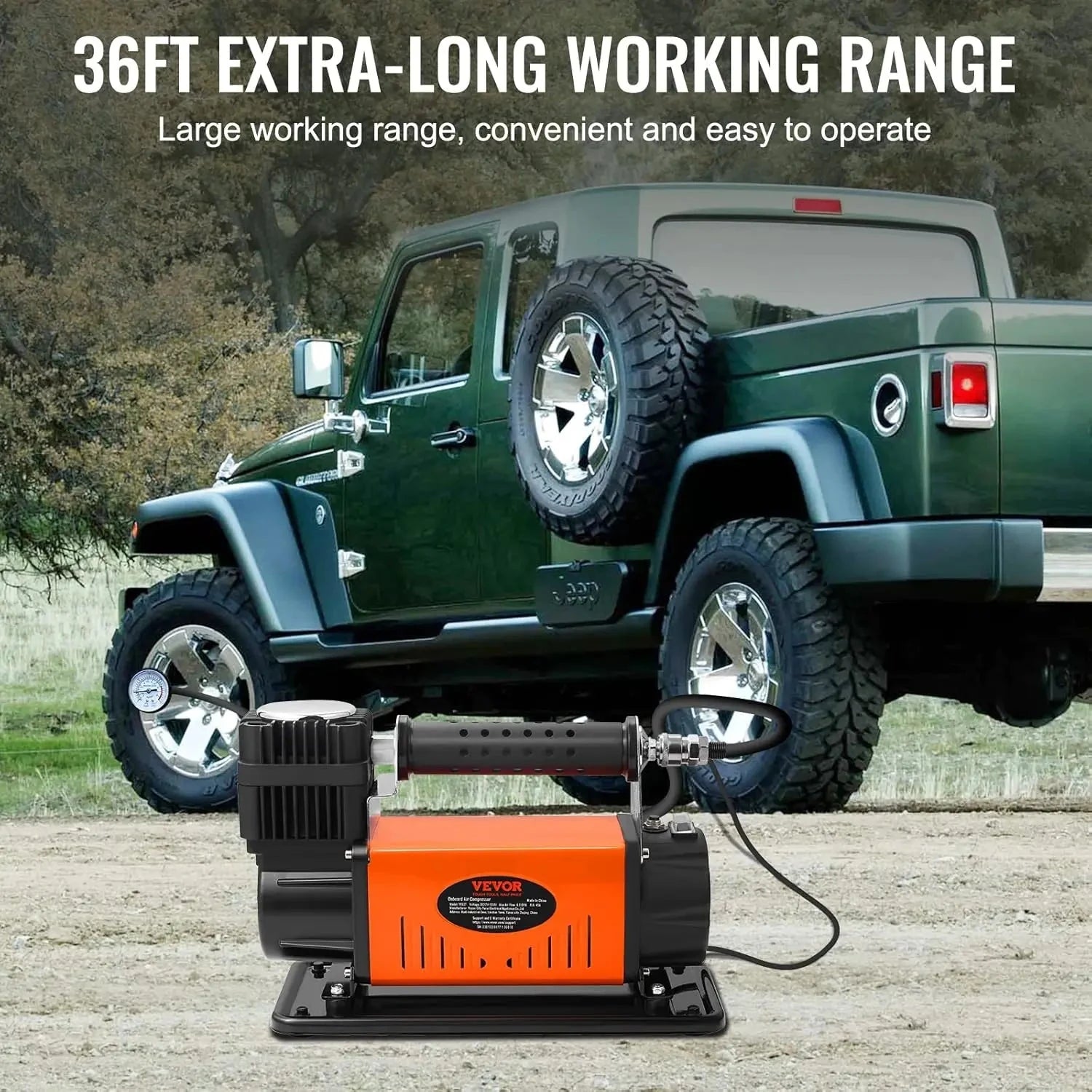 OmniPure — 12V Air Compressor Heavy — 150PSI — in-use lifestyle view