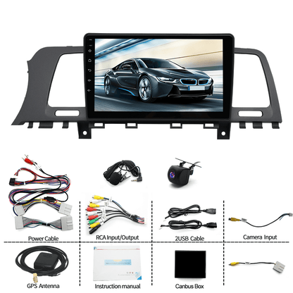 Zcargel Android 13 Car Radio Stereo GPS Navigation for Nissan Murano Z51 2008-2014,1280 * 720 Touch Screen with Wireless CarPlay/Android Auto, 8 core 4+32G