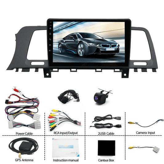Zcargel Android 13 Car Radio Stereo GPS Navigation for Nissan Murano Z51 2008-2014,1280 * 720 Touch Screen with Wireless CarPlay/Android Auto, 8 core 4+32G