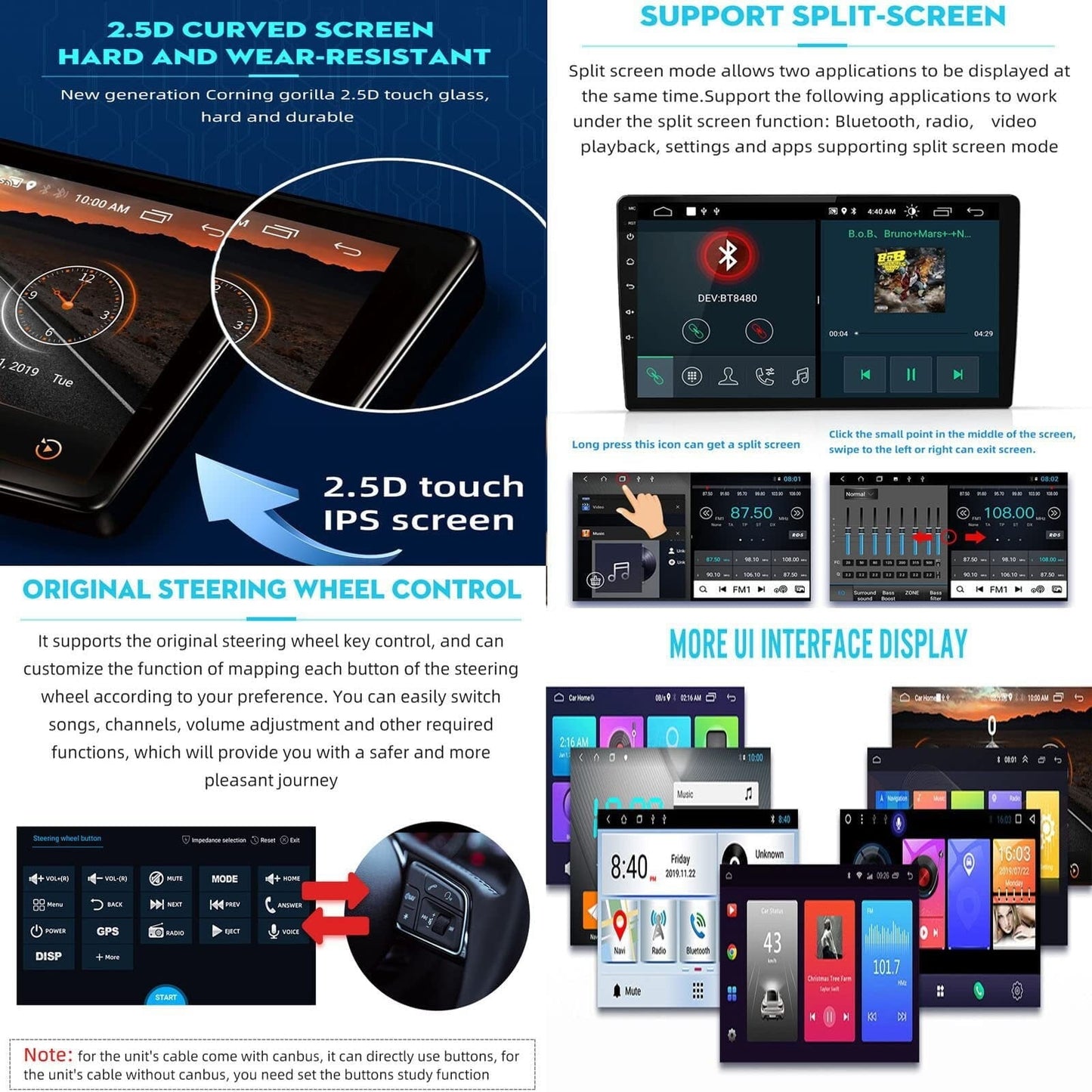 Sovob Android Car Stereo for BUI-CK GL8 25S 2015 2016 9 inch 2 Din Radio GPS Navigation IPS Touch Screen Multimedia Player Support 4G Carplay SWC Wifi Mirror Link DSP BT(Size:8 core 4G+wifi 2G+32G)