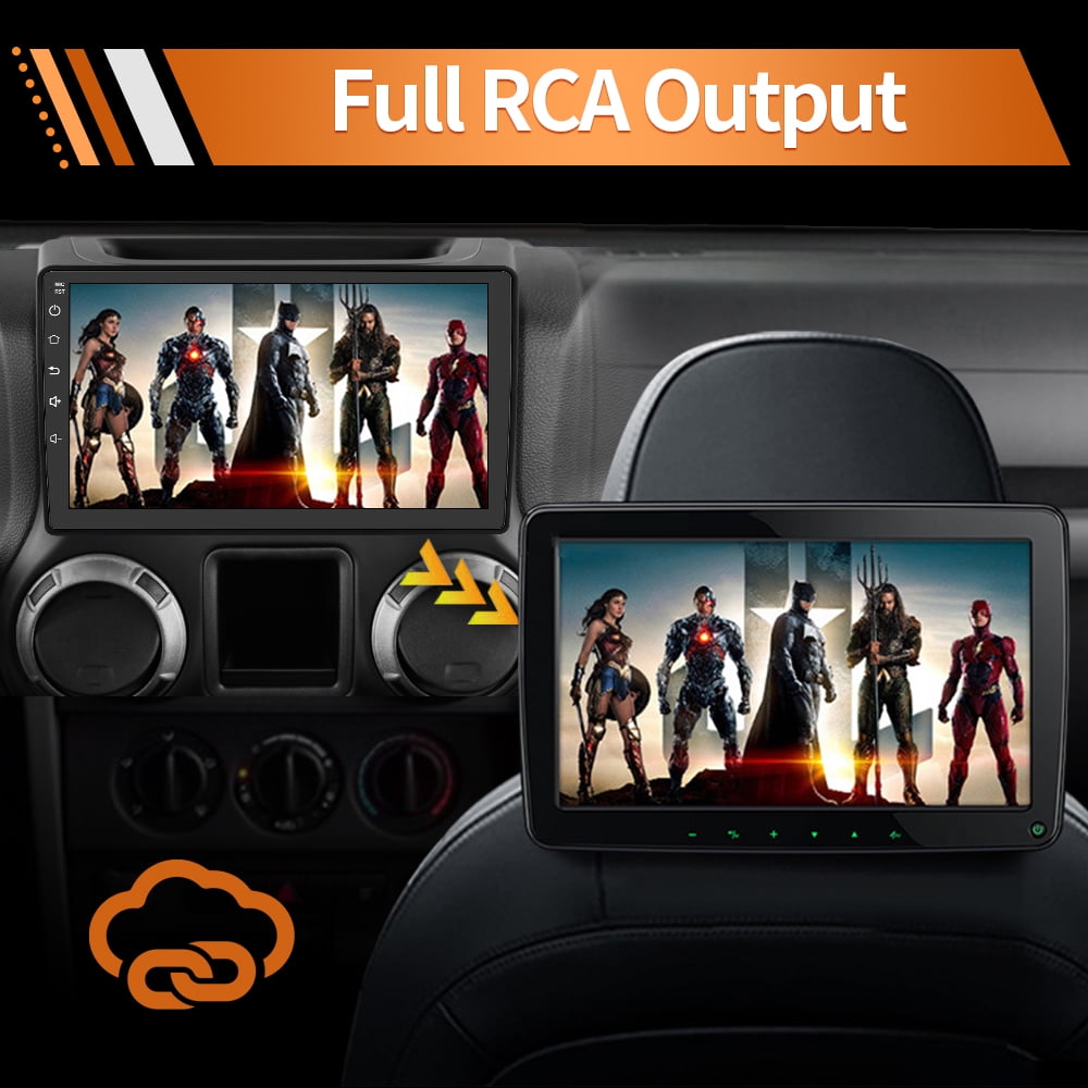 Awesafe Car Radio Stereo for Jeep Wrangler 2006-2017 Compass Carplay Andriod 12 GPS Navigation Touch Screen Built with Android AUTO Bluetooth 2G RAM 32G ROM