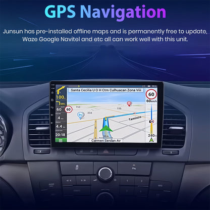 Guwzn Car Stereo Radio for Buick Regal 2009-2013 9" Touchscreen 2+32G Vehicle GPS Navigation Wireless CarPlay Android Auto