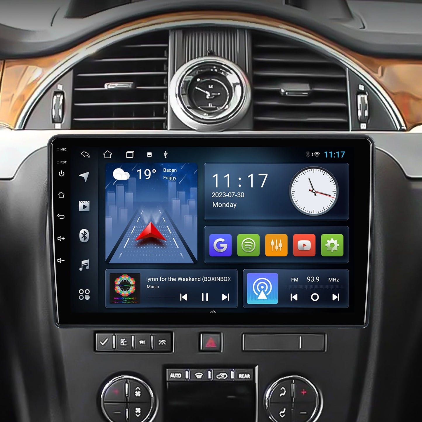 2+32G 10.1 inches Android 10 Double Din Car Stereo for Chevrolet/GMC/Buick IPS Touchscreen Car Radio