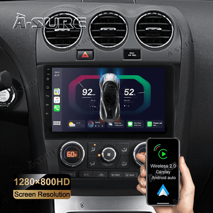 A-Sure Android 12 Car Stereo Radio for Nissan Altima IV L32 2007-2012 with Automatic A/C, 2GB +32GB