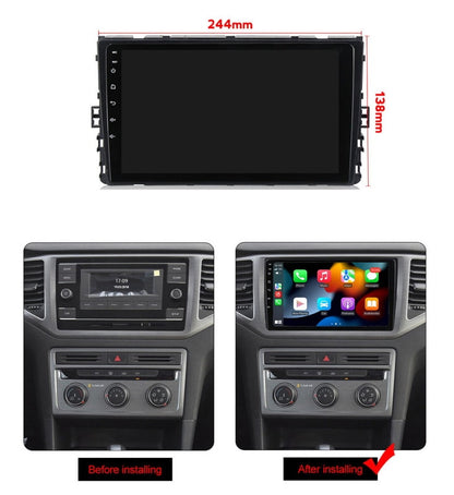 RoverOne 4+64GB Car Stereo CarPlay GPS Navigation Bluetooth for Volkswagen MQB VW T-Cross 2018-2020 Android Touch Screen Player