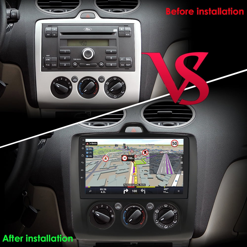 Android 12.0 Wifi 2+32GB 9" Touchscreen Carplay Car Radio Stereo Head Unit GPS Navigation Player For Ford Focus Exi MT 2 3 Mk2 MK3 2004-2011