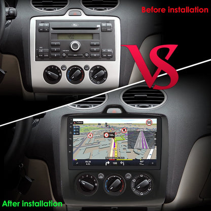 Android 12.0 Wifi 2+32GB 9" Touchscreen Carplay Car Radio Stereo Head Unit GPS Navigation Player For Ford Focus Exi MT 2 3 Mk2 MK3 2004-2011