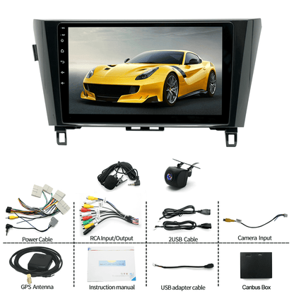 LICHENGTAI Android 13 Car Radio Stereo for Nissan Rogue X-Trail Qashqai 2014-2018 with Wireless Apple Carplay Android Auto, 10.1" HD Touchscreen Car Radio with Bluetooth, FM/RDS, SWC, GPS