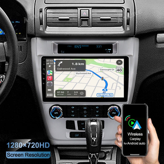iSpchen Car Stereo Radio For Ford Mondeo 2010-2012 Android 13 Car Navigation 10" - With Carplay And Android Auto 2+32gb - With 4-Light Camera