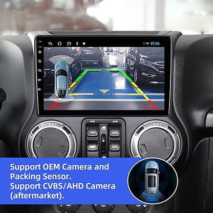 2+32G 10.1-Inch Android 10 Car Stereo for Jeep Grand Cherokee Wrangler/Unlimited Dodge Charger Ram