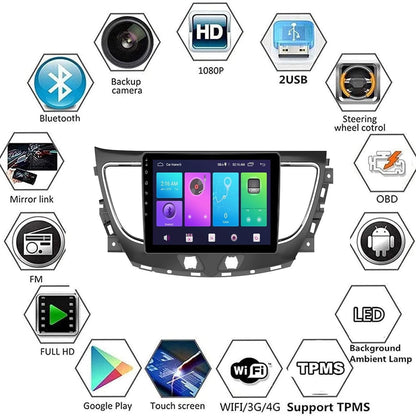 Sovob Android Car Stereo for BUI-CK Lacrosse 2016 2017 2018 2 Din Radio GPS Navigation IPS Touch Screen Multimedia Player Support 4G Carplay SWC Wifi Mirror Link DSP BT(Size:8 core 4G+wifi 4G+64G)