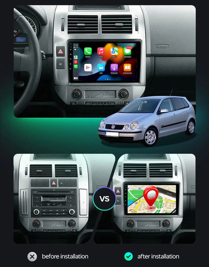 RoverOne 6+128G Android Car Stereo Bluetooth Carplay GPS for Volkswagen Polo Mk4 4 2001-2009