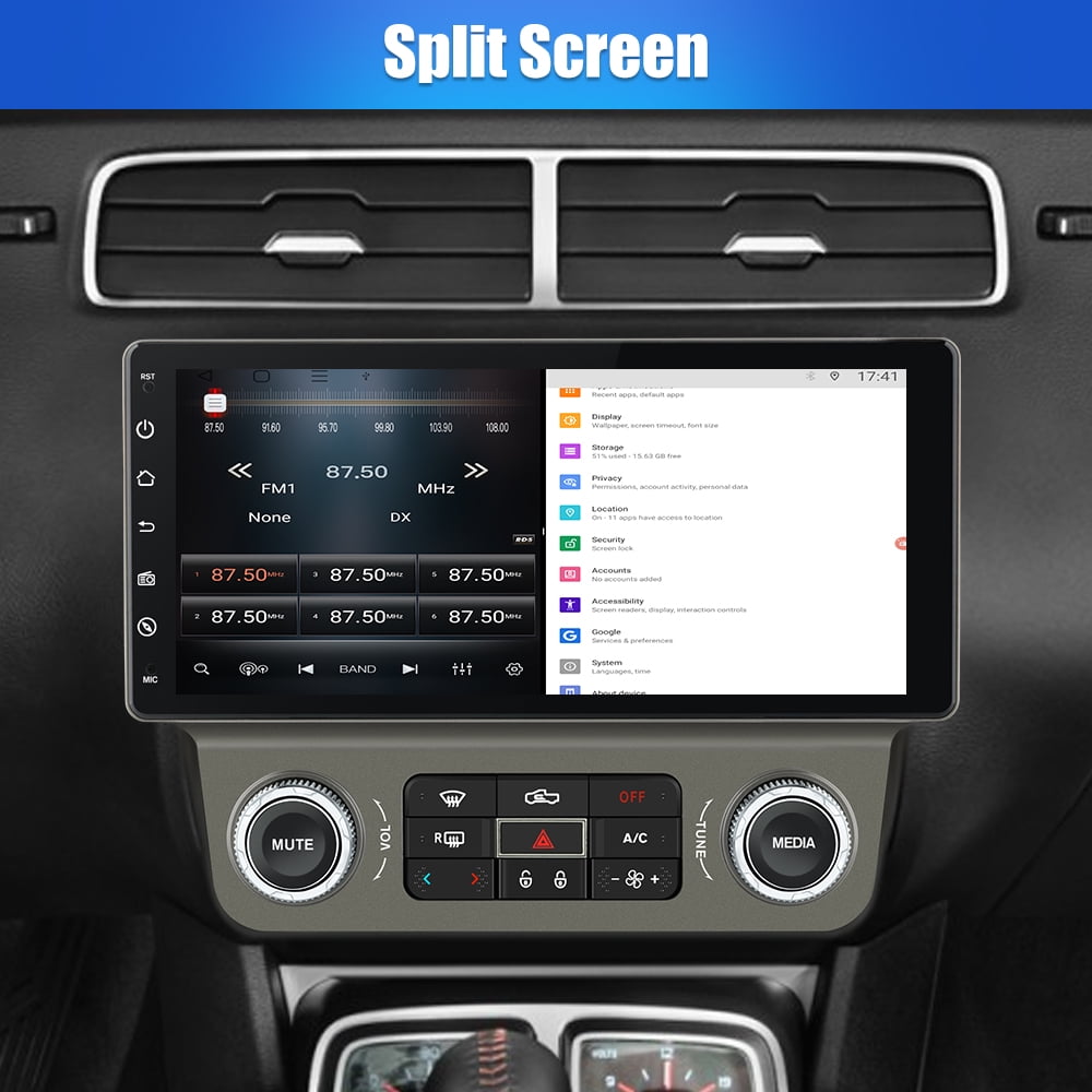 Awesafe Wireless Apple Carplay Car Stereo for Chevrolet Camaro 2010 2011 2012 2013 2014 2015，Android 13 Chevy Head Unit Car Radio 4GB + 64GB with Android Auto DSP BT GPS FM WiFi Automatic AC
