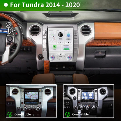 Toyota Android Head Unit   12.1 inch T-style Car Radio Stereo for Toyota Tundra 2014-2022 with Apple CarPlay Auto Android Head Unit Built in DSP Bluetooth Wifi GPS 3+32G