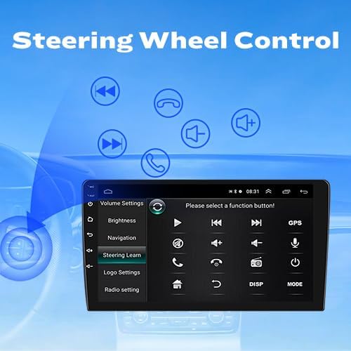 [2G+32G] Carplay Android Auto Touchscreen Autoradio Car Stereo GPS Navigation FM Radio Head Unit WiFi Mirror Link Multimedia Player GPS Radio DSP for Hyundai i10 2008-2012
