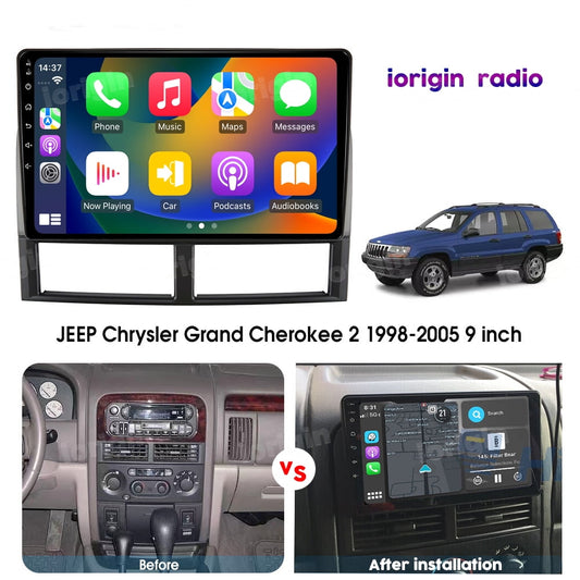 9" Android 12 Stereo Radio GPS Head unit for Jeep Grand Cherokee WJ/WG 1999-2004