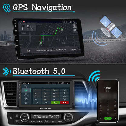 Toyota Android Head Unit   Awesafe Car Radio for Toyota Highlander 2014-2019,Android 13 Head Unit 4G RAM 64GROM with WiFi GPS Navigation Bluetooth Steering Wheel Control