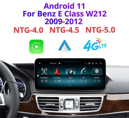 Mercedes-Benz Android Head Unit    Android 13 Car Stereo 10.25" Car Touch Screen for Mercedes Benz E Class W212 2009-2016 Year with NTG4.0/4.5/5.0, Support Wireless Carplay Android Auto Navigation Camera