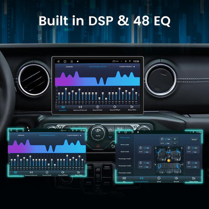 Awesafe Jeep Wrangler JL Gladiator 2018-2021 Car Radio Stereo 11.5 inch Touch Screen Built-in Wireless CarPlay Android Auto GSP FM Bluetooth Wifi Head unit