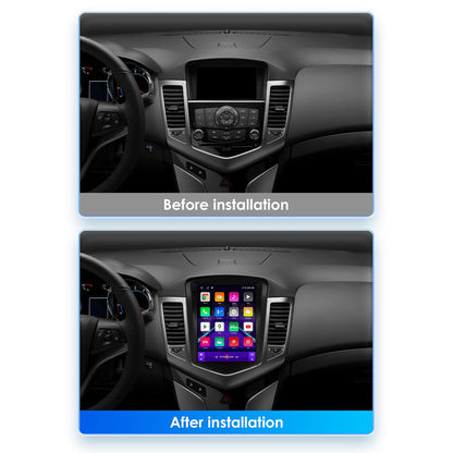 Bluetooth Android 12 Apple Carplay 2+32GB Wifi RDS Car Stereo Radio Head Unit GPS Navigation Player In Dash For Chevrolet Chevy Cruze J300 2008 2009 2010 2011 2012