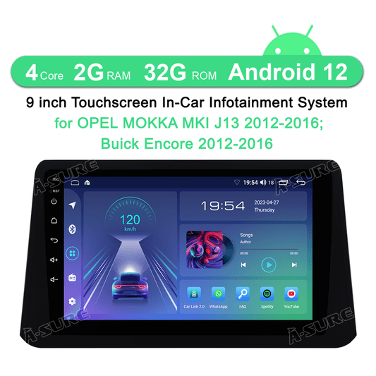 Junhua 9" Buick/Opel Android 12 Car Stereo 32GB Android Auto Wireless CarPlay with Bluetooth