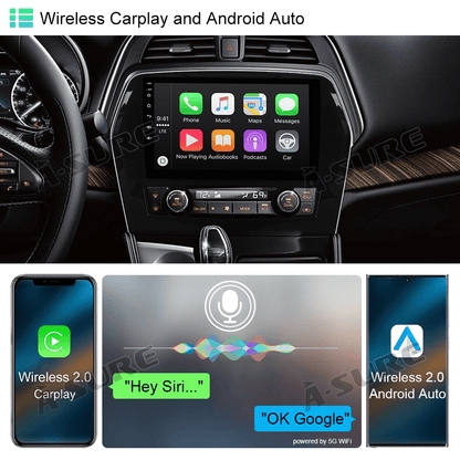 10.1" Android 13 CarPlay GPS Car Stereo Radio for Nissan Maxima 2016-2023 WiFi Bluetooth DSP RDS SWC 2+32GB