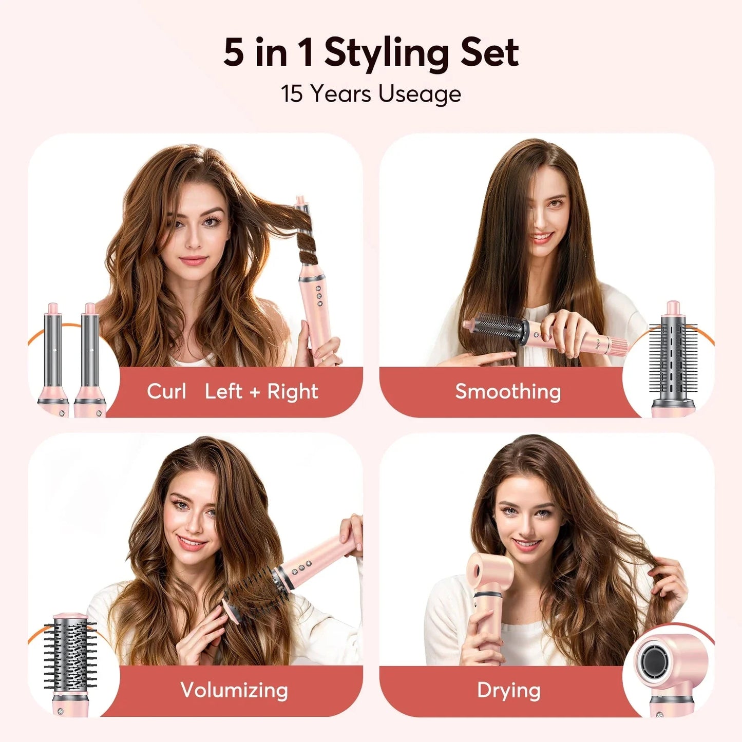 Wave Wholesale — 5 in 1 Hair — Straightener — in-use lifestyle view