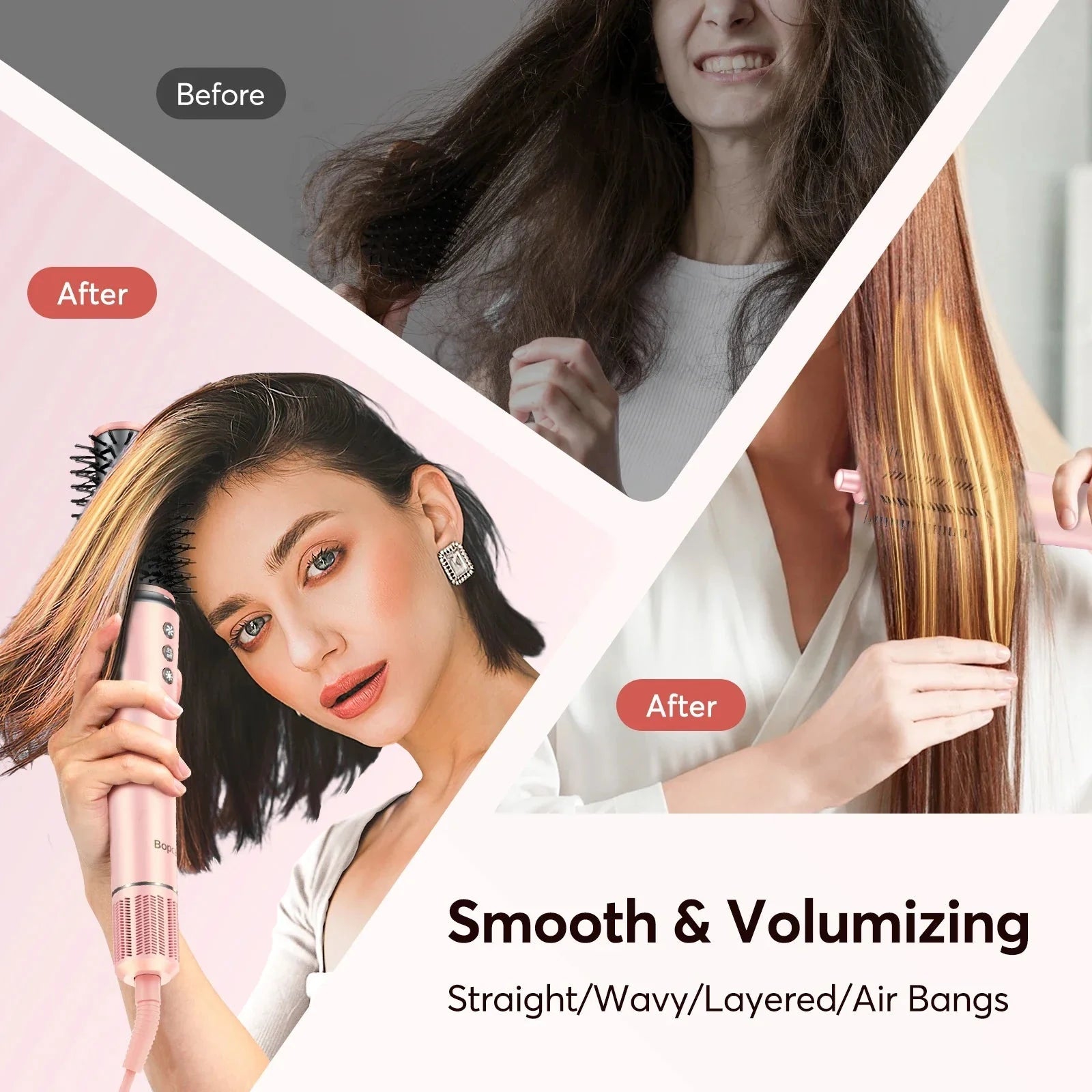Wave Wholesale — 5 in 1 Hair — Tool — size and scale view