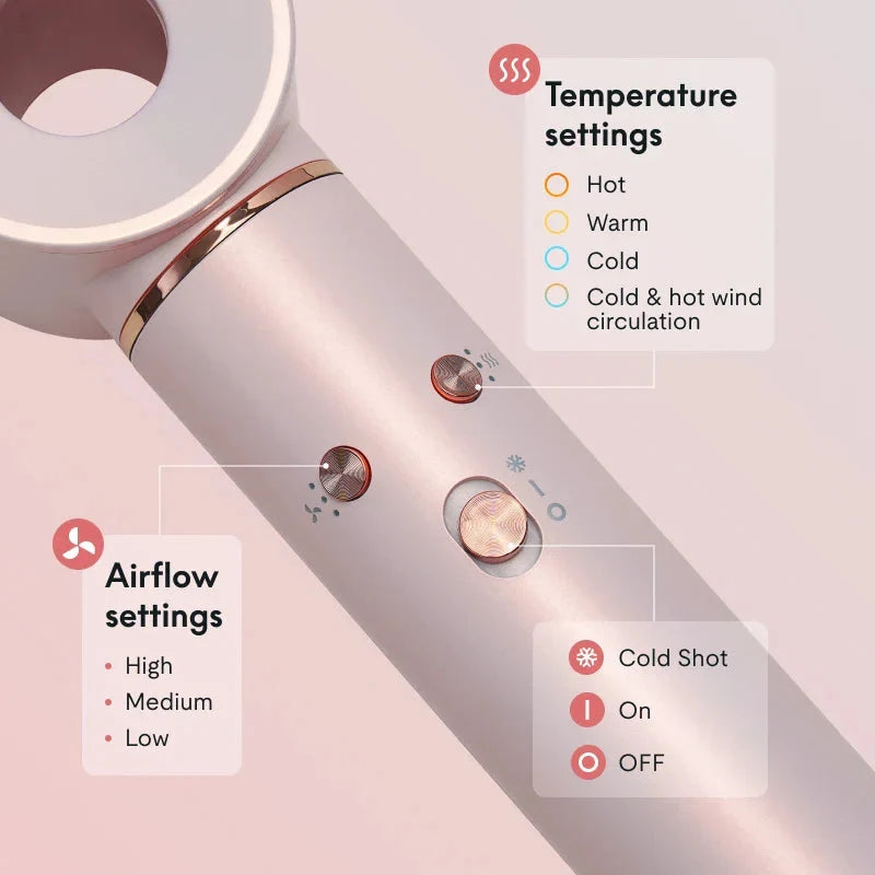 Wave Wholesale — 5-in-1 Multi-Functional Hair Dryer: — Functional — alternate angle view