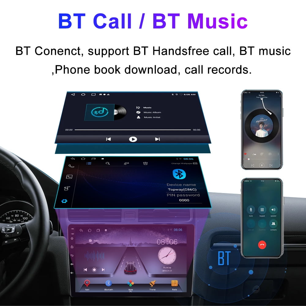 Eforcase for RAM Promaster City 2015-2021 Car Radio Stereo with Carplay Android Auto GPS Head Unit Support BT Mirror Link WiFi FM RDS DSP Backup Camera
