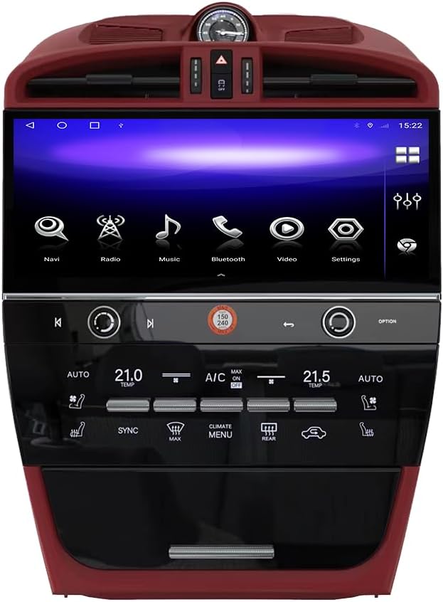 12.3 inch Android 13.0 Car Stereo for Porsche Cayenne 2004-2009 Car Radio Navigation Muleimedia Player DSP Unit (Black, 6-128GB)