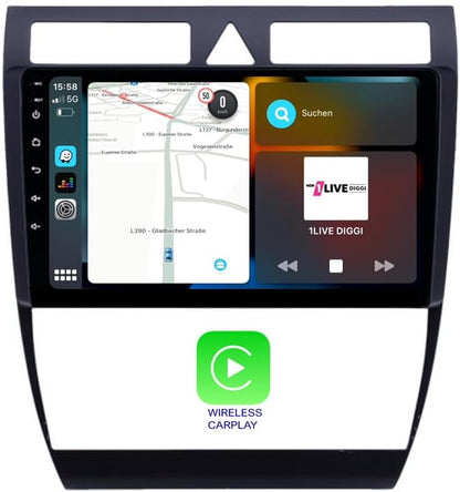Compatible with: Audi A6 C5 4B 9" Touch Android Head Unit GPS Navigation CarPlay WiFi 4G SIM