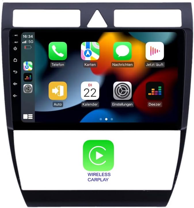 Compatible with: Audi A6 C5 4B 9" Touch Android Head Unit GPS Navigation CarPlay WiFi 4G SIM
