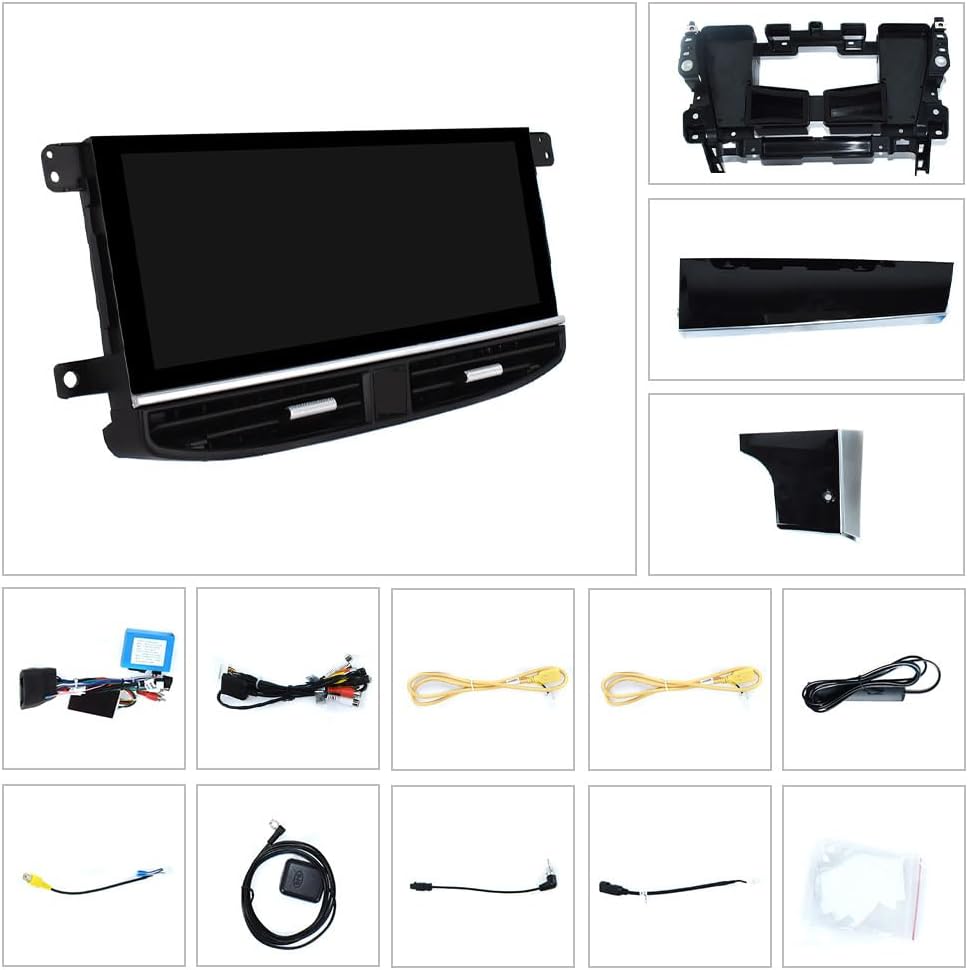 8GB+128GB Android Radio for Porsche Panamera 2011-2017 Multimedia Player 12.3 Inch Touch Screen Head Unit Android Auto Tape Recorder GPS Navigation