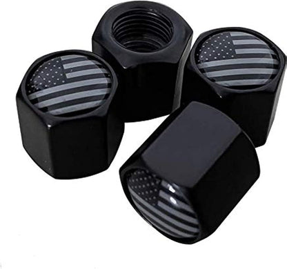 TACTILIAN Car Tire Valve Stem Caps for Tesla Model 3, S, X, Y Accessories (4 Pack) Leakproof Aluminum Tire Valve Caps with Rubber O-Rings Compatible with Tesla Model Y Accessories 2023Tesla   Vehicle Accessories